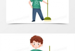 扫地漫画图,智能生活新伙伴的日常趣事